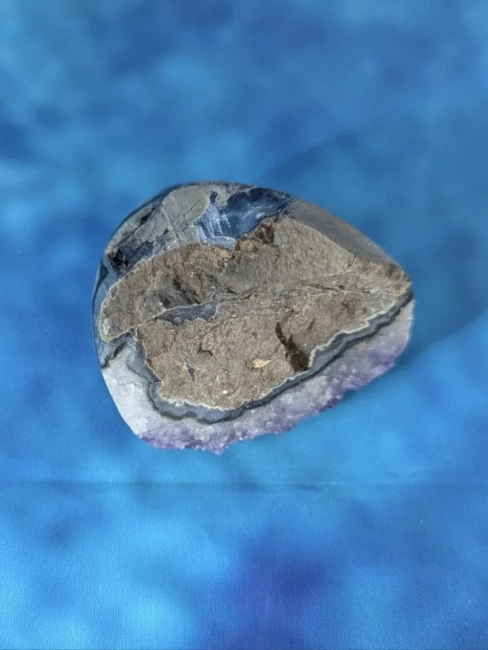 Amethyst Geode Display Stone With Box Polished 2